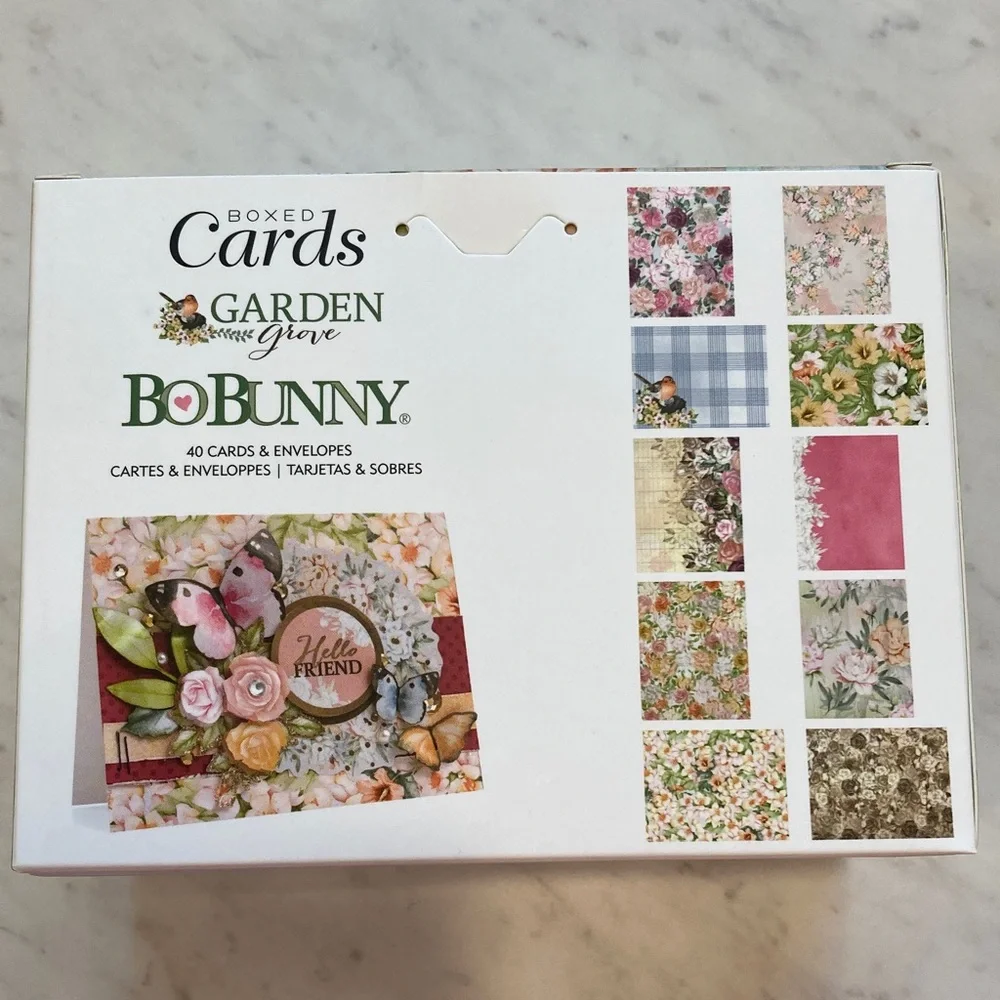 BoBunny Garden Grove A2 Boxed Cards and Envelopes 39